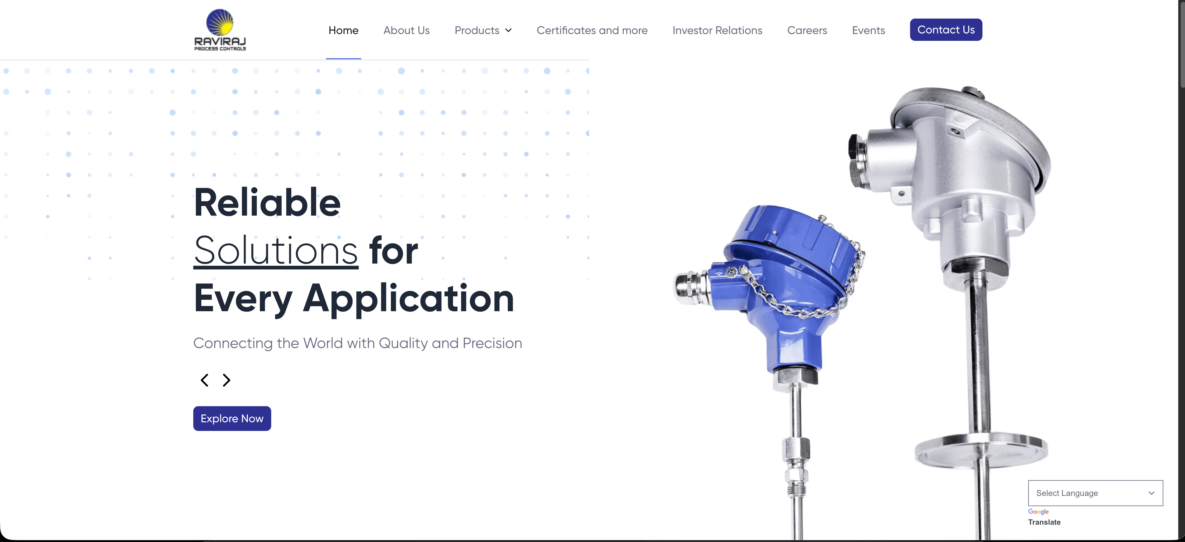 Raviraj Process Control website